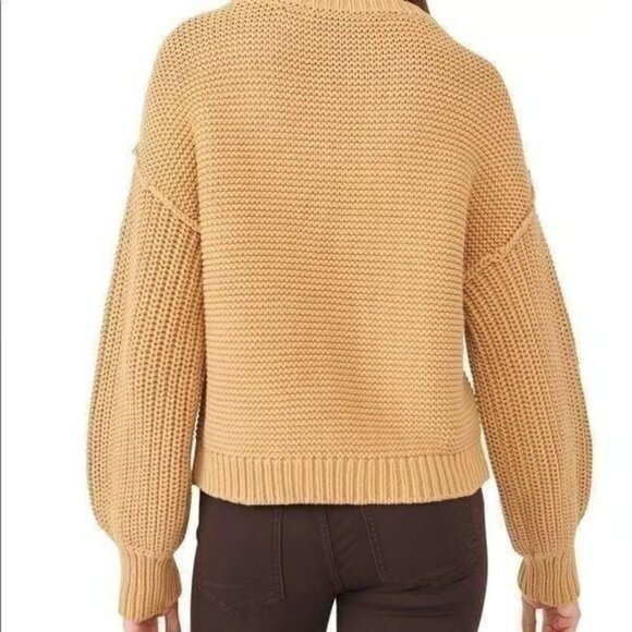 NEW Free People Dream Cable Crew Neck Sweater 925 5s3 - Picture 4 of 5